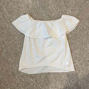 Michael Khors off the shoulder linen top